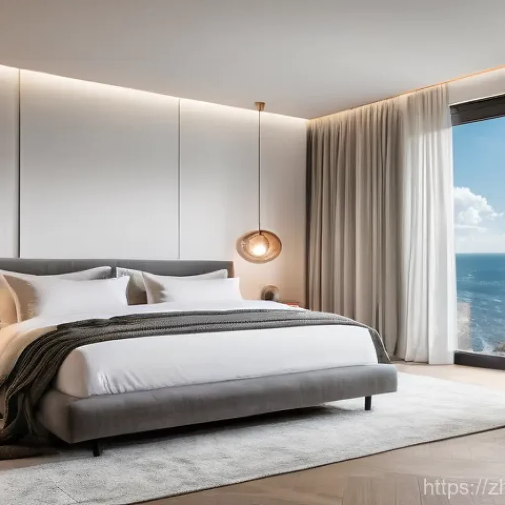 수면장애 극복 기술 - The Ultimate Sleep Sanctuary**
A luxurious and serene bedroom at night, meticulously designed for op...