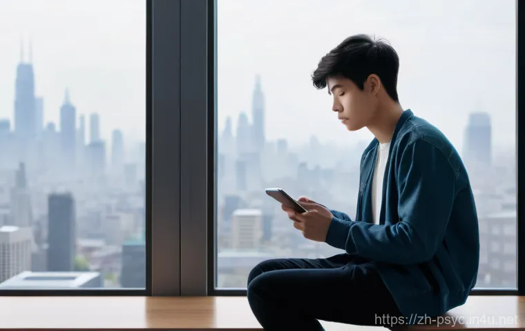 우울증 심리검사 비용 - **Prompt:** A young adult, approximately 18-25 years old, sits alone in a subtly lit, minimalist roo...