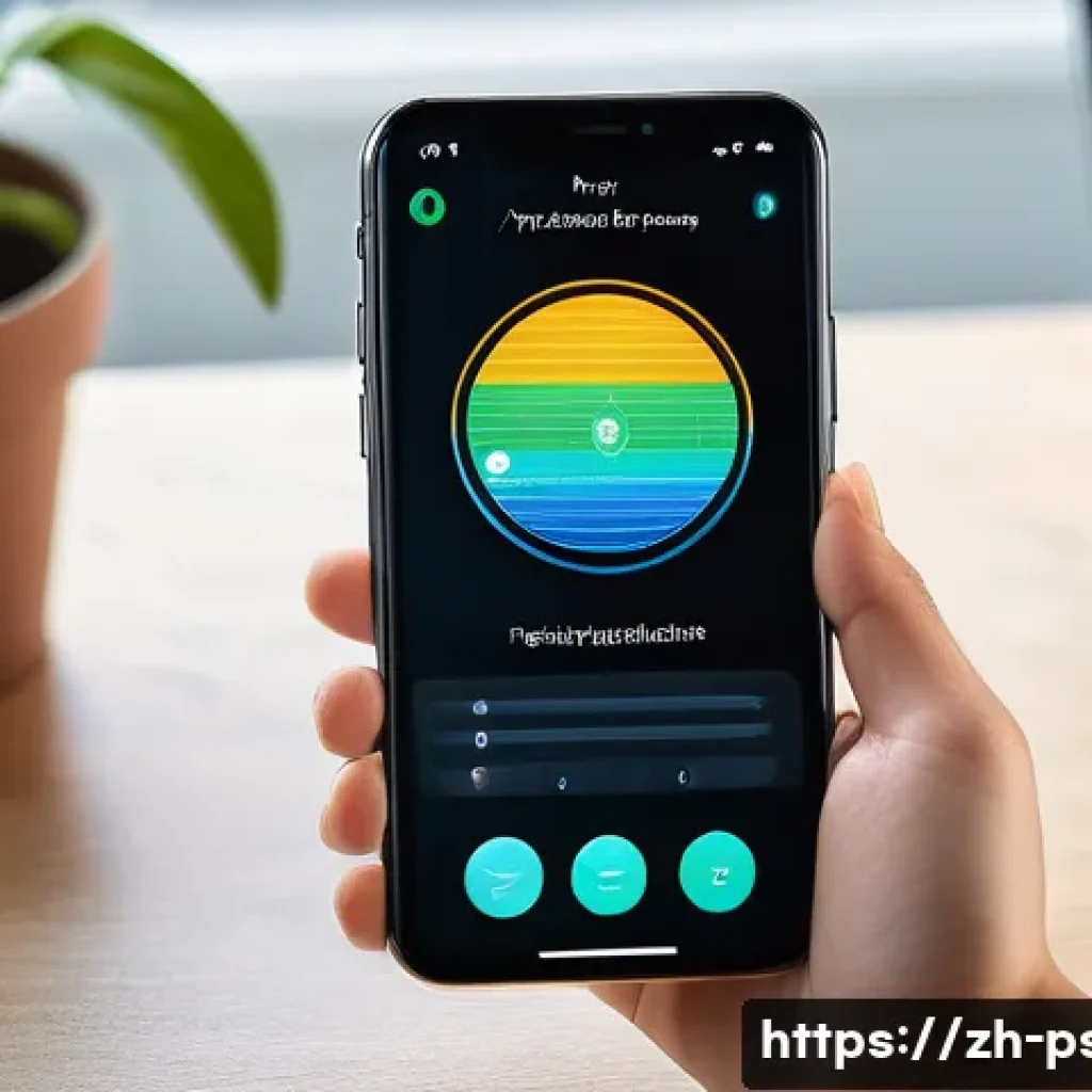 강박증 치료 최신 기술 - A modern digital cognitive behavioral therapy (CBT) platform interface displayed on a sleek smartpho...