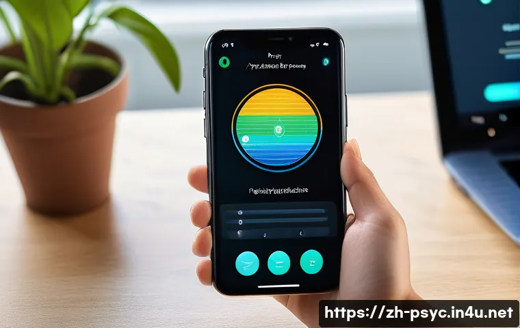 강박증 치료 최신 기술 - A modern digital cognitive behavioral therapy (CBT) platform interface displayed on a sleek smartpho...